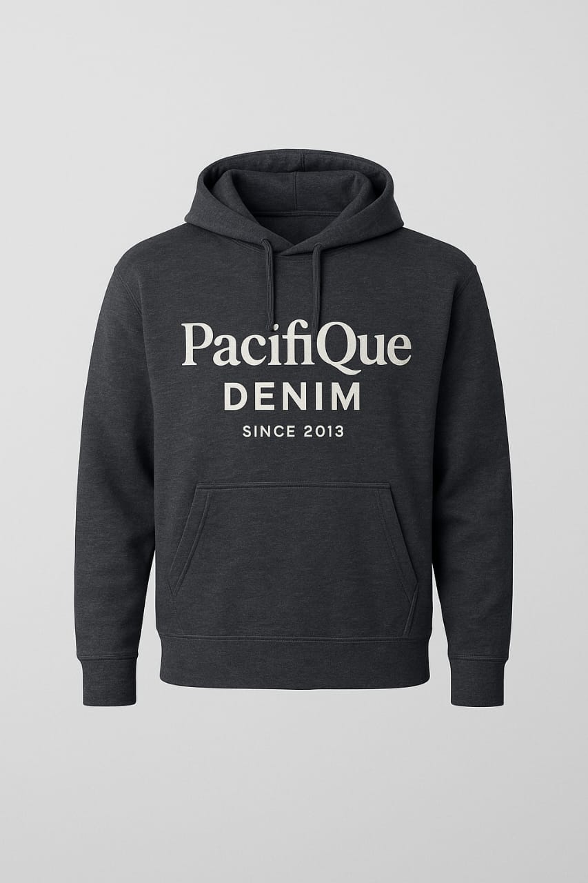 PacifiQue Unisex Hoodie Pullover Chambray